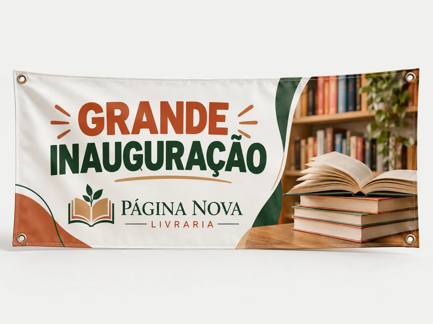 Faixa em lona — impresso pela Impressos Social Play, gráfica em Jacareí e São José dos Campos